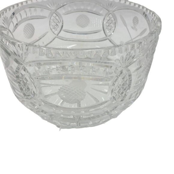 Golf Themed Bowl Par Excellence Hand Cut Glass 24% Lead Crystal 9” - Picture 11 of 16